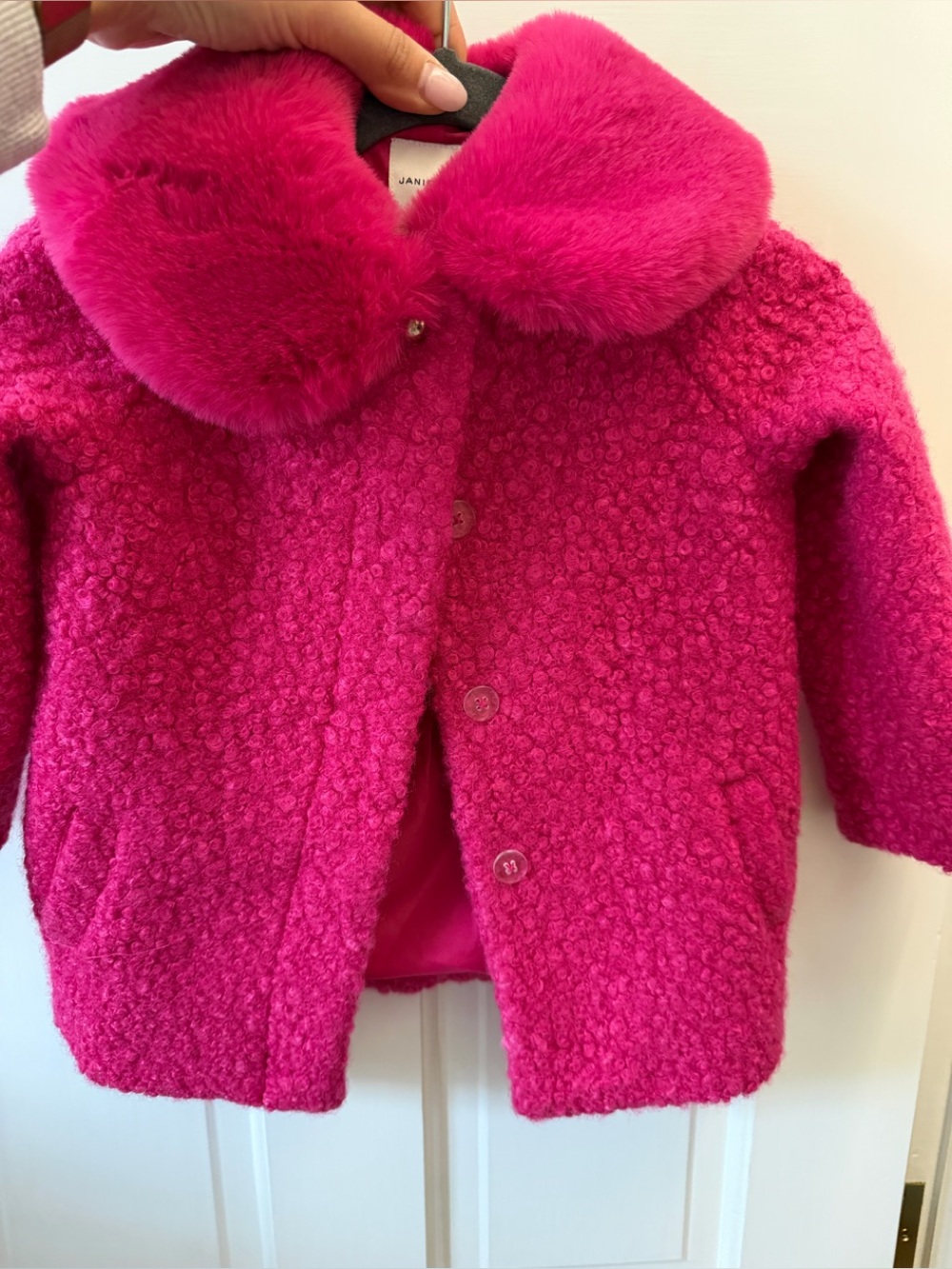 Janie and Jack NWT Coat with fur collar 2T